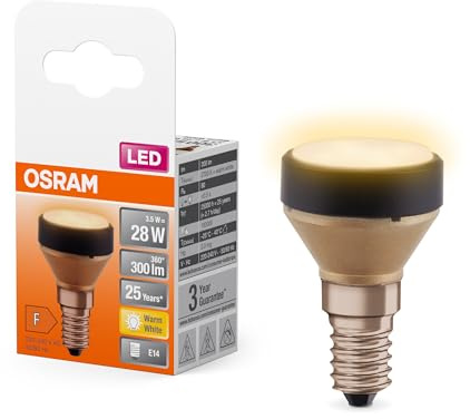 OSRAM Flat Lamp, lámpara LED ultra-compacta y plana con casquillo E14,