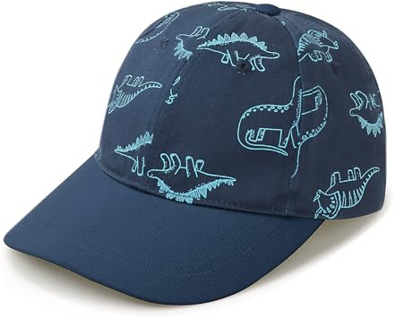 DRESHOW Småbarn Baseboll Keps Bebis Sol Hatt Söt Dinosaurie Mönstrad Mössor Unisex Bebis Trucker Hattar Spädbarn Småbarn Barn Hattar för Pojkar Flickor