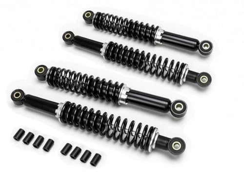 Stoßdämpfer Set schwarz 310mm + 340mm passend für Simson Schwalbe KR51, Star, Habicht, Sperber – 5-fach verstellbar, hydraulisch gedämpft