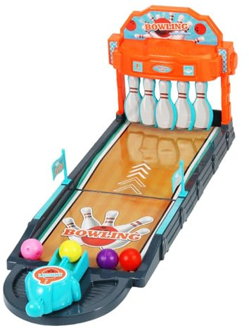 MotiveTech Tisch Bowling Spielset, Lustiges Schreibtischspielzeug für Die Ganze Familie, Geburtstagsgeschenk für Erwachsene Und Kinder