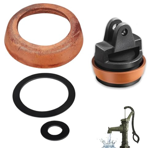 DULZEN 3 Piezas de Puños de Cuero Juntas para Bomba de Pistón Tipo 75 Cuero para Bombas Manuales Kit de Juntas de Estanqueidad para Bomba de Jardín, Bomba de Agua, Repuesto