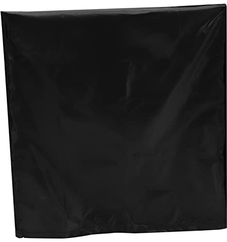 TEMPNAP Housse de Climatiseur Extérieur Noire Couverture Protectrice Étanche pour Carrées Poussière et Résistante Aux Intempéries