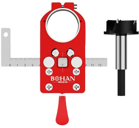 Localizadores de bisagras de copa de 35 mm, guía de acero inoxidable con rodamiento de bolas para una instalación precisa de puertas de gabinete, localizadores de bisagras de puerta