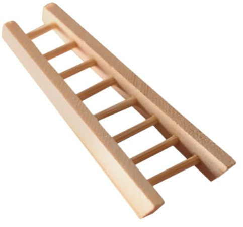 BESPORTBLE Miniature Échelle Bois Décorative pour Maison de Poupée Escalier Miniature Artisanal pour Jardin Balcon et Scène de Bricolage Accessoire de Modélisme et Jeu Créatif