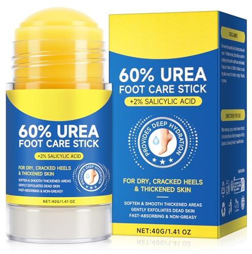 Urea Foot Cream 60% with 2% Salicylic Acid, Foot Moisturizer for Rough Cracked Heels & Dry Skin, Feet Callus Remover, Repair Balm Intensely Moisturising for Healthy Feet, 40g