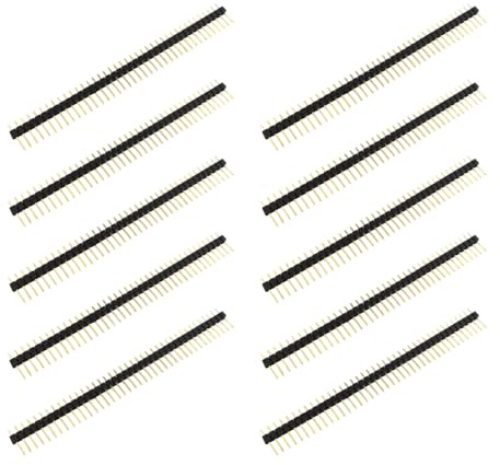 10 x 40-polige einreihige Steckerbuchse, 2,54 Leiterplatten-Stiftleiste, gerade Buchsen, Steckverbinder, Steckerbuchse