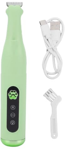 HEEPDD Pet Paws Rakapparat, Elektrisk Pet Grooming Clipper för Hundar Katter Tyst Lågvibrationstrimmer för Säker och Effektiv Tassar Hårklippning (GREEN)