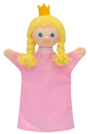 MUBRNO 22862A Prinzessin Textilhandpuppe, Mehrfarbig