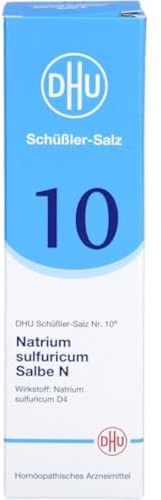 DHU Schüßler-Salz Nr. 10 Natrium sulfuricum N D4, 50 g Salbe | Das Mineralsalz der inneren Reinigung – das Original