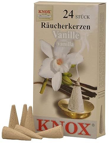 cônes d'encens - Vanille - Authentique allemand fumeurs Erzgebirge - Knox