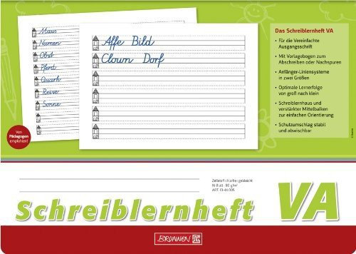 10X BRUNNEN Schreiblernheft VA-Schrift