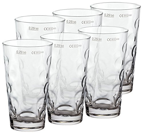 Pfalzkind Premium Dubbeglas für Schoppen (6 Stück 0,25l) Schoppenglas zum Genuss von Pfälzer Wein, Schorle oder Riesling original Pfalz Dubbegläser