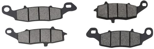 AHL-Kit Motocicletta Pastiglie freno per GSF600 S K 2000-2004/ SFV650 K L Gladius 2009-2013/ SV650 1999-2013/ DL650 V-Strom 2004-2013 (Semi-métal)