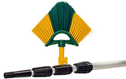 Neustanlo - XXL Eckbesen Set 6 m - inkl. Gelenk und Universaladapter - Teleskopstange Teleskopstiel