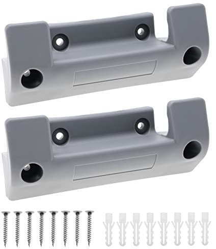 2pcs Support de Dévidoir de Tuyau d'eau Support de Montage Mural Tuyau d'eau Remplacement Support de Fixation de Tuyau de Stockage Tuyau d'arrosage en Plastique