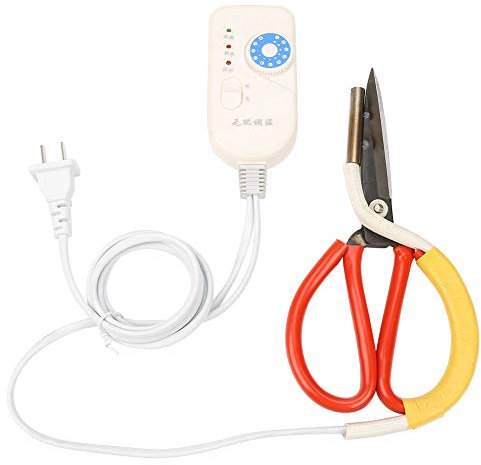 chengong de Fin d'année Ciseaux de Chauffage, Ciseaux de Tailleur de Chauffage électrique Domestique 220V, Prise CN pour Tailleur en Tissu