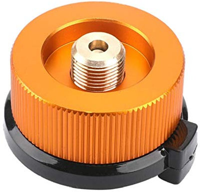 Rrunzfon Campingkocher Adapter Gas Umwandlung Kopf Adapter für Butan Kanister Schraube Gaskartusche Kolbenadapter Outdoor Sportgeräte & Zubehör