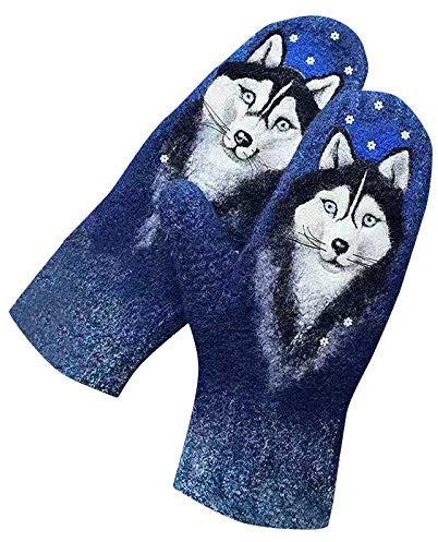 Lederhandschuhe Damen Herren Winter Wasserdicht Winddicht Reithandschuhe Fingerlose Warme Sporthandschuhe Flauschig Fausthandschuhe Softshell Partnerhandschuhe Sport Freizeit