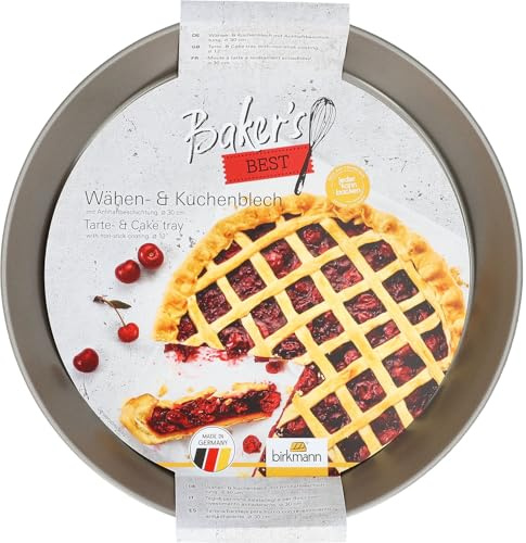 Birkmann, 886315, Baker's Best, Wähen- / Kuchenblech, Ø 30 cm, Karbonstahl, mit Antihaftbeschichtung