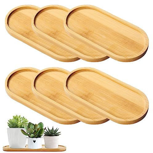 YIDM Vassoio da Portata in Bambù Ovale e Rettangolare - Piatto da Colazione, Portata per Piatti e Bevande