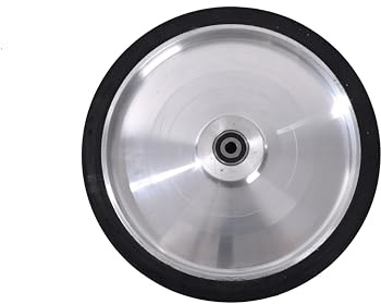 Roue de Contact en Caoutchouc Noir avec Roulements RMS4-2RS - 35,6 x 5,1 cm, Tourets à Meuler