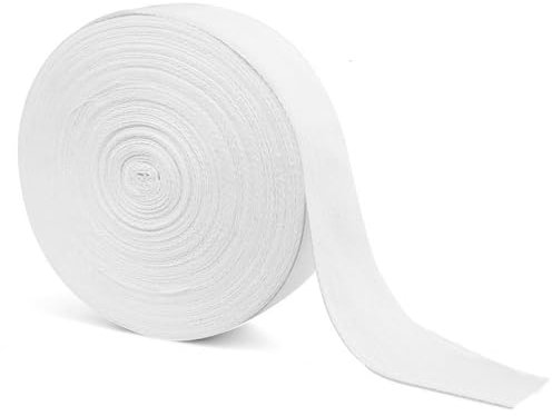 Baumwollband 45m Gurtband Schrägband Baumwolle 20mm Nahtband Einfassband Webband Bänder zum Nähen Basteln für DIY Handwerk Weiß