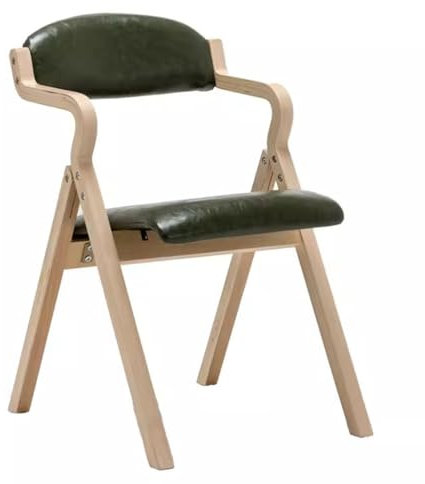 MEHWSUR Stapelbare Outdoor-Stühle, klappbarer Holzstuhl mit abnehmbarem Bezug, hölzerne Esszimmerstühle, klappbarer zusätzlicher Stuhl for Gäste, Küche, Büro, Hochzeitsfeier (Color : Pu-2)