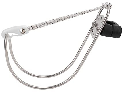 CHICIRIS Soporte Ligero para Herradura de Aro Salvavidas, Soporte de Anillo Salvavidas de Metal Resistente, Selección de ángulo Ajustable, Adecuado para Aros Salvavidas