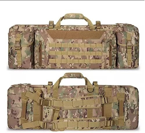 ANSNOW Gewehrkoffer, Langer Gewehrkoffer, Doppelpistolentasche, Taktische M4-Waffentasche,E, Airsoft-Rucksack,Entasche, Airsoft-Waffenkoffer, Taktische Taschen Für Waffen/C/42 Zoll