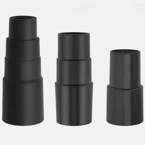 AOMUCH 3 Piece Vacuum Adapter Combo Kit Fits Wet Dry Vacuum Cleaners Connector Accessory, Includes 1-3/8 inch to 1-1/4 ，1-1/2 to 1-3/8 to 1-1/4 ，1 to 1-1/8 to 1-3/8 to 1-5/8 Vacuum Adapter