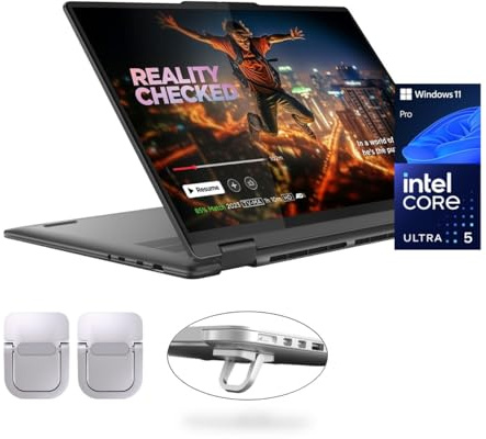 Lenovo Yoga 7i 2-in-1 Laptop, 16 2K Touchscreen, Core Ultra 5 125U, 16GB LPDDR5X, 512GB SSD, 300 nits, Backlit, TB4, HDMI 2.1, FP, WiFi 6E, Webcam, US Version KB, PDG Portable Stand, Win 11 Pro