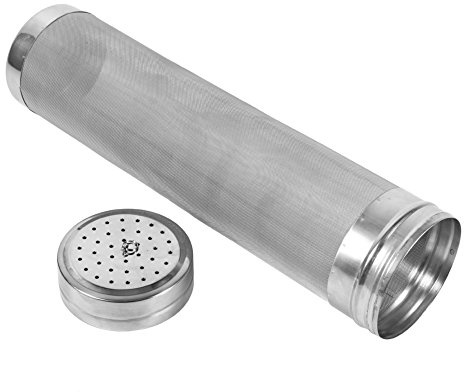 Filtre à Houblon en Acier Inoxydable, Filtre à Houblon de 300 Microns Filtre à Houblon Polyvalent pour Bière Vin café Purificateur D'eau 29 Cm X 7 Cm