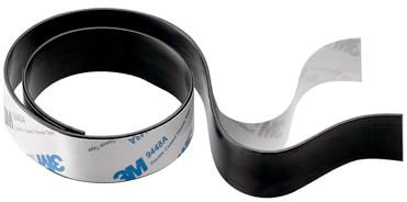 Magnetband, selbstklebend, 2500 x 19 mm, 80 g/cm², Metall, schwarz zuschneidbarer Magnetstreifen Magnetklebeband für Schule & Haushalt, Werkstatt uvm. Artikel 9100026