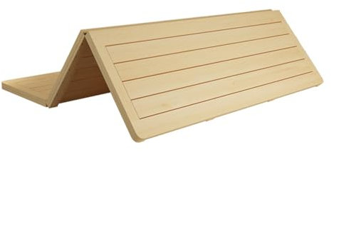 Hopfällbar sängstödbräda i massivt trä med andningsbart skelettdesign perfekt för att lägga till fasthet till mjuka madrasser och skydda din midja, perfekt för bäddsoffor 60 x 150 cm