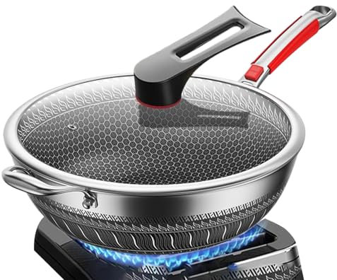 Padella antiaderente | Versatile padella antiaderente | leggera con coperchio antigraffio durevole pentole per zuppe cottura pancake uova cucina facile pulizia