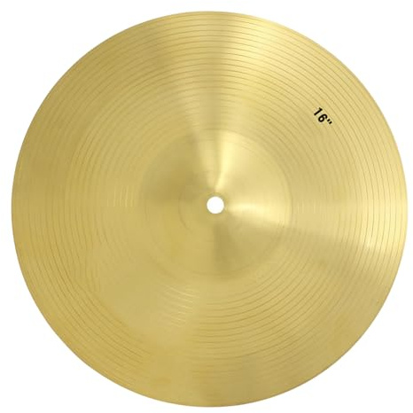 POPETPOP Platillo Crash de Batería de Latón Dorado Ligero y Portátil Diseño Simple y Delicado para Práctica de Jazz y Percusión