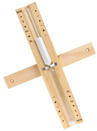 Levemolo Wall Mounted Sauna Hourglass Timer Rotating Heat Resistant Sand Clock with Thickened Glass for Bathroom Sauna Use Wood Frame Accurate Countdown