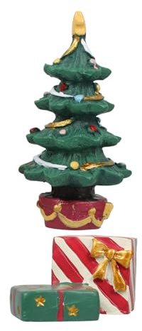 TOYZFRIENDY Weihnachtsbaum Aquarium Dekoration Mini Landschaftsdekoration aus Kunstharz für Aquarien Weihnachtsdeko für Fische