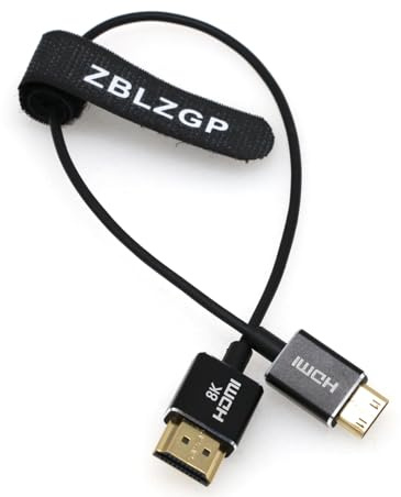 ZBLZGP Cavo HDMI ad alta velocità 8K 2.1 Ultra HD Lead HDR eARC Mini HDMI TV Cavo in fibra ottica per LED billboar DS, pubblicità esterna 2M