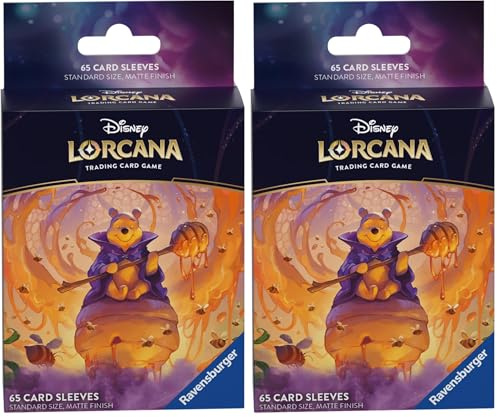 Ravensburger - Disney Lorcana Caja para Mazo de Winnie The Pooh, Juego de Mesa, Juego de Cartas, Juego de Estrategia, Juego Niños 8 Años o Más, Regalos Niños 8 Años, Accesorios (Paquete de 2)