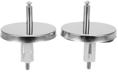 SHINEOFI 2 Pares de Tornillos de Plástico con Anclajes de Expansión de Goma 6.5 Cm para Asiento de Inodoro, Kit de Montaje Seguro y Rápido para Accesorios de Baño, Tornillos de Fijación