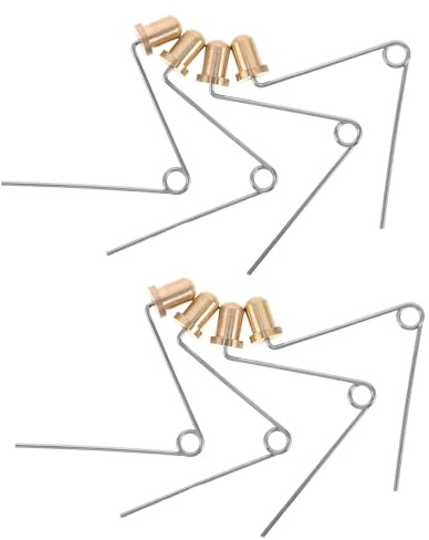 Cabilock Kupfer Druckknopf Federclip 8 Stück für Angelstuhl Stuhlbein Ersatzteile Federstifte für Angelhocker Beine Langlebiges Zubehör für Angelstuhl Reparatur