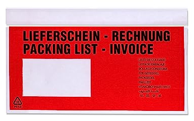 Lieferscheintaschen selbstklebend, UNIPACK – Premium Qualität, DIN Lang