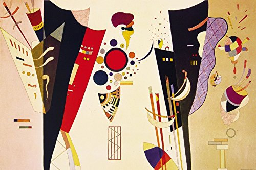 1art1 Wassily Kandinsky Gegenseitiges Abkommen, 1942 Selbstklebende Fototapete Poster-Tapete 180x120 cm