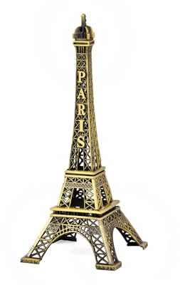 ds. distinctive style Mini-Eiffelturm-Statue, Metallic-Modell, für Schreibtisch etc., Metall (32cm)