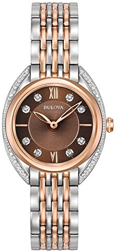 Bulova Damen Analog Armbanuhr Classic Diamond 98R230