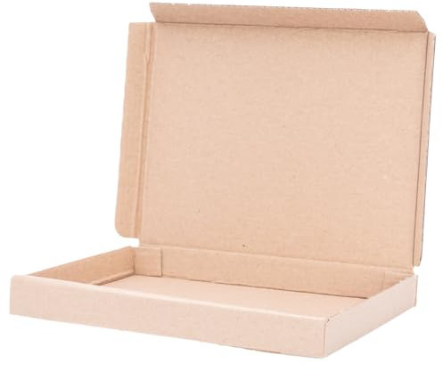 verpacking Großbriefkartons 165 x 125 x 20 mm Großbriefkarton GB-0 DIN A6 für Briefsendungen (Innenmaß 154 x 118 x 17 mm) DHL GLS DPD Braun Päckchen Versandkarton Büchersendung Brief (100 Stück)