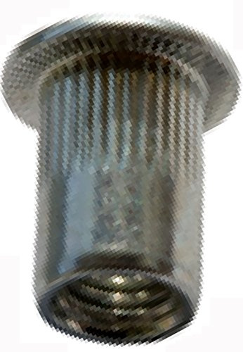 M6 0.5-3.0 mm 250 Stück Blindnietmuttern Flachkopf Offen Stahl