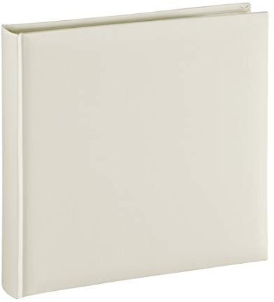 Hama Fotoalbum Jumbo 30x30 cm (Fotobuch mit 80 weißen Seiten, Album für 320 Fotos zum Selbstgestalten und Einkleben) beige pastell