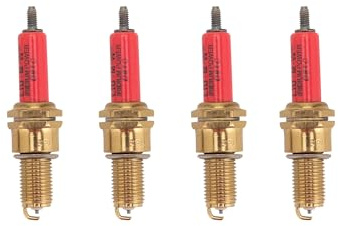 GOOFIT 4 pièces Bougie d'allumage Iridium Power d8tc Rouge Moteur Remplacement pour Moto ATV Quad Pit Dirt Bike Buggy Go Kart Scooter ATV Pocket Bike